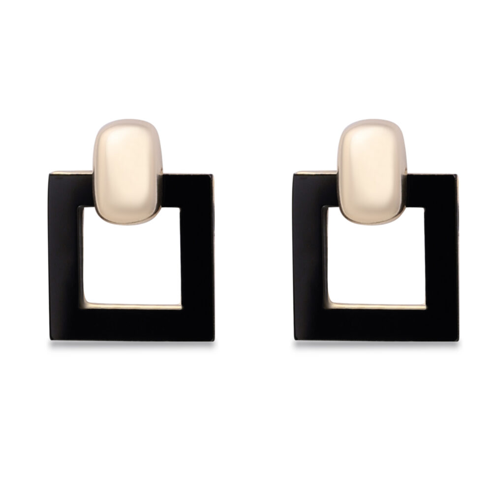 Casual Black Stud Earrings for Women