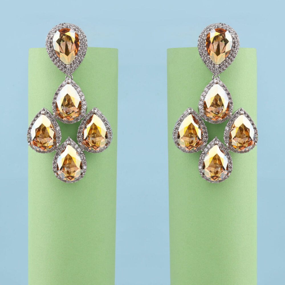 Yellow Sapphire Drop Earrings