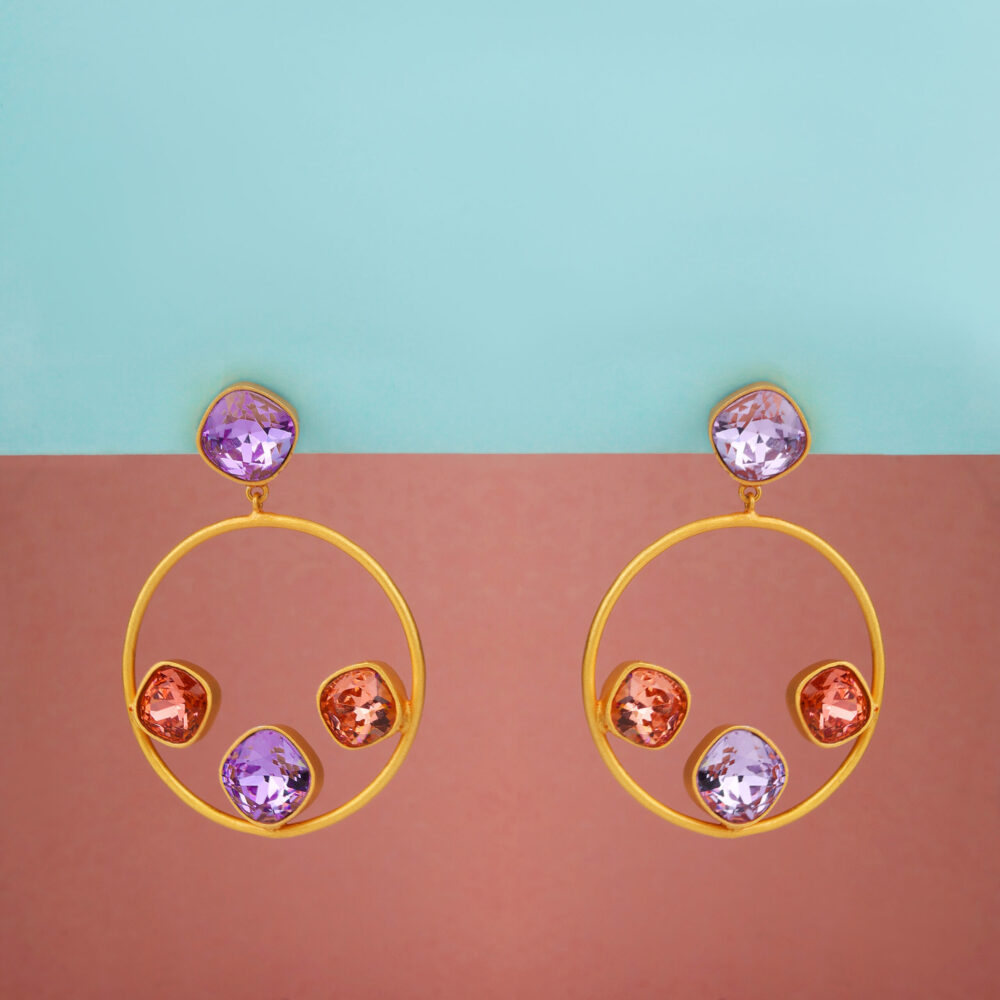 Swarovski Danglers Poop Earrings